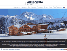 Tablet Screenshot of annapurna-courchevel.com